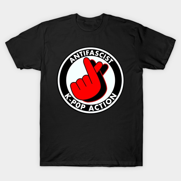 antifascist k-pop action T-Shirt by the gulayfather